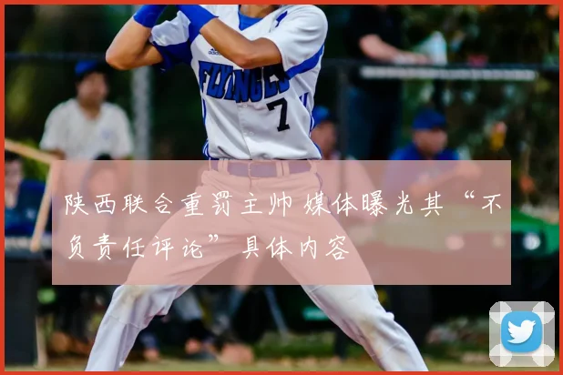 陕西联合重罚主帅 媒体曝光其“不负责任评论”具体内容